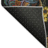 5' X 8' Midnight Yellow And Brown Animal Print Washable Area Rug With UV Protection
