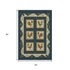 5' X 8' Midnight Gold And Red Animal Print Washable Area Rug With UV Protection