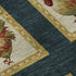 5' X 8' Midnight Gold And Red Animal Print Washable Area Rug With UV Protection