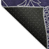 5' X 8' Blue And Ivory Botanical Leaves Washable Area Rug With UV Protection