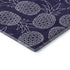 8' X 10' Blue And Ivory Botanical Leaves Washable Area Rug With UV Protection