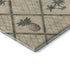 8' X 10' Beige Gold And Gray Botanical Leaves Washable Area Rug With UV Protection