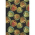 5' X 8' Midnight Green And Red Geometric Washable Area Rug With UV Protection
