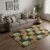 5' X 8' Midnight Green And Red Geometric Washable Area Rug With UV Protection