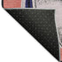 9' X 12' Blue Orange And Red Geometric Washable Area Rug With UV Protection
