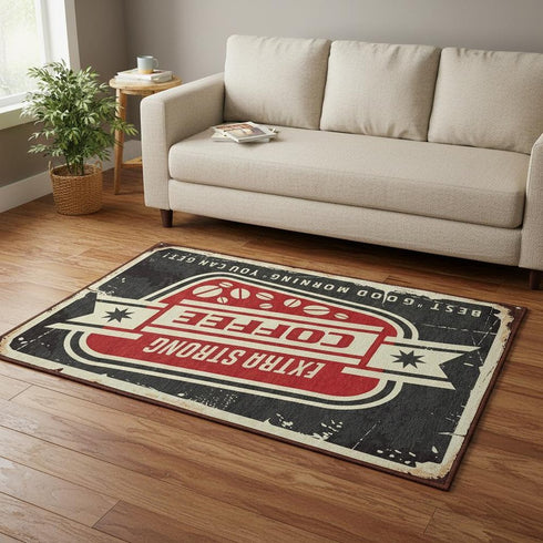 5' X 8' Midnight Red And Ivory Geometric Washable Area Rug With UV Protection