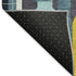 9' X 12' Blue Yellow And Green Geometric Washable Area Rug With UV Protection