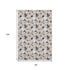 8' X 10' Ivory Purple And Green Geometric Washable Area Rug With UV Protection