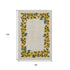 8' X 10' Yellow Green And Ivory Geometric Washable Area Rug With UV Protection