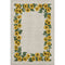 8' X 10' Yellow Green And Ivory Geometric Washable Area Rug With UV Protection