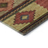 5' X 8' Rust Green And Gold Geometric Washable Area Rug With UV Protection
