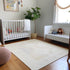 9' X 12' Gray And Ivory Geometric Washable Area Rug With UV Protection