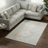 9' X 12' Gray And Ivory Geometric Washable Area Rug With UV Protection