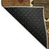 9' X 12' Brown Orange And Beige Geometric Washable Area Rug With UV Protection