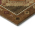 9' X 12' Brown Orange And Beige Geometric Washable Area Rug With UV Protection