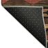 9' X 12' Brown Green And Rust Geometric Washable Area Rug With UV Protection
