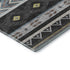 5' X 8' Midnight Gold And Ivory Geometric Washable Area Rug With UV Protection