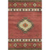5' X 8' Cinnamon Ivory And Beige Geometric Washable Area Rug With UV Protection