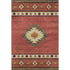 5' X 8' Cinnamon Ivory And Beige Geometric Washable Area Rug With UV Protection
