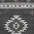 5' X 8' Midnight Ivory And Beige Geometric Washable Area Rug With UV Protection