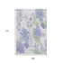 9' X 12' Blue Ivory And Lime Green Geometric Washable Area Rug With UV Protection