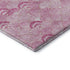 5' X 8' Pink And Ivory Geometric Washable Area Rug With UV Protection
