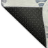 9' X 12' Blue Ivory And Gray Geometric Washable Area Rug With UV Protection