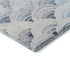9' X 12' Blue Ivory And Gray Geometric Washable Area Rug With UV Protection