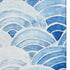 9' X 12' Blue Ivory And Gray Geometric Washable Area Rug With UV Protection