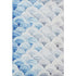 9' X 12' Blue Ivory And Gray Geometric Washable Area Rug With UV Protection