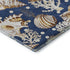 5' X 8' Blue Ivory And Beige Geometric Washable Area Rug With UV Protection