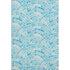 9' X 12' Aqua And Ivory Geometric Washable Area Rug With UV Protection