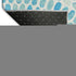 9' X 12' Aqua And Ivory Geometric Washable Area Rug With UV Protection