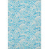 9' X 12' Aqua And Ivory Geometric Washable Area Rug With UV Protection