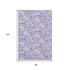 8' X 10' Purple And Ivory Geometric Washable Area Rug With UV Protection