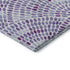 8' X 10' Purple And Ivory Geometric Washable Area Rug With UV Protection
