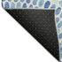 5' X 8' Blue And Ivory Geometric Washable Area Rug With UV Protection