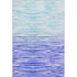5' X 8' Blue And Ivory Geometric Washable Area Rug With UV Protection