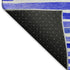 8' X 10' Blue And Ivory Geometric Washable Area Rug With UV Protection
