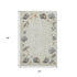 5' X 8' Linen Ivory And Beige Geometric Washable Area Rug With UV Protection