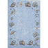 8' X 10' Blue Brown And Ivory Geometric Washable Area Rug With UV Protection