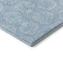 5' X 8' Blue And Ivory Geometric Washable Area Rug With UV Protection