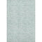5' X 8' Green And Ivory Geometric Washable Area Rug With UV Protection