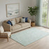 5' X 8' Green And Ivory Geometric Washable Area Rug With UV Protection