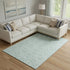 8' X 10' Green And Ivory Geometric Washable Area Rug With UV Protection