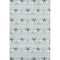 8' X 10' Aqua Navy Blue And Ivory Geometric Washable Area Rug With UV Protection