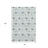 8' X 10' Aqua Navy Blue And Ivory Geometric Washable Area Rug With UV Protection