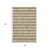 8' X 10' Tan Gold And Beige Geometric Washable Area Rug With UV Protection