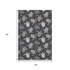 5' X 8' Midnight Ivory And Gray Geometric Washable Area Rug With UV Protection