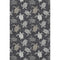 5' X 8' Midnight Ivory And Gray Geometric Washable Area Rug With UV Protection